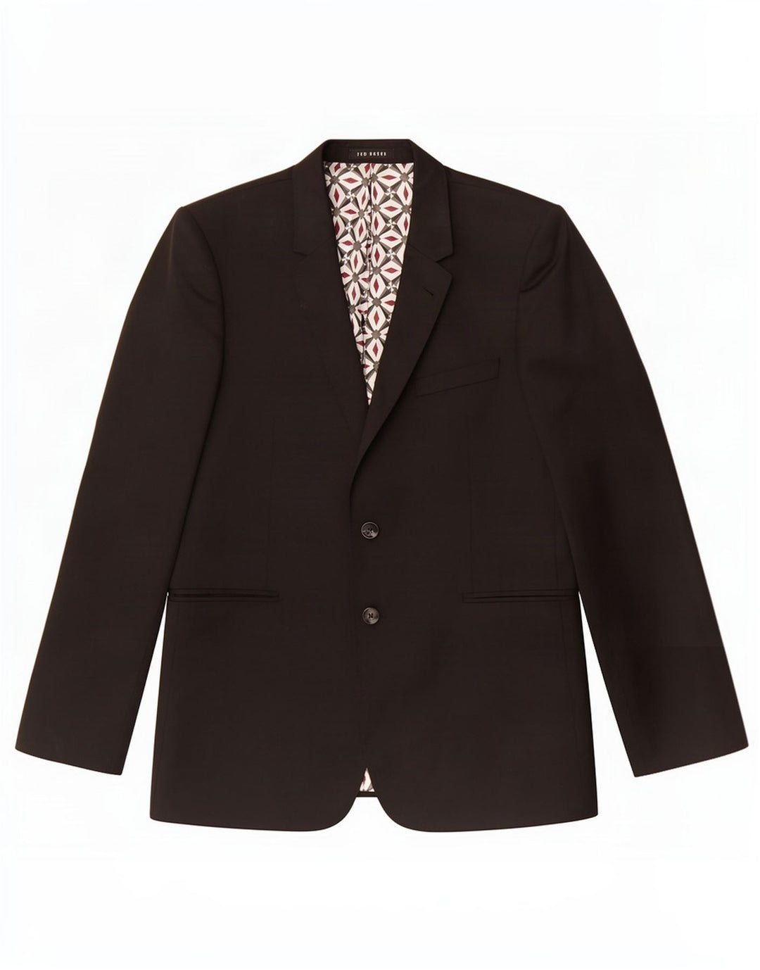 Ted Baker Herre 2 Button Blazer Jacket UK 42 XL Sort Uld
