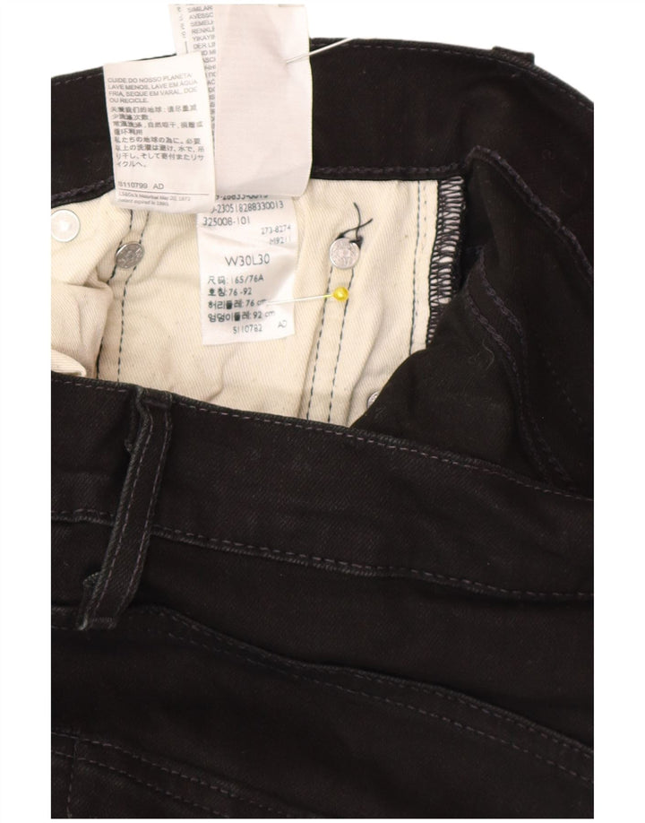 Levi's Slim Jeans til mænd W30 L30 sort bomuld