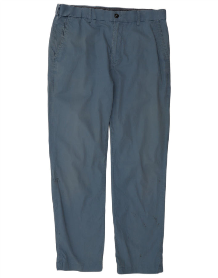 Marks & Spencer Herre Blue Harbor Regular Chino Bukser W34 L31 Blå