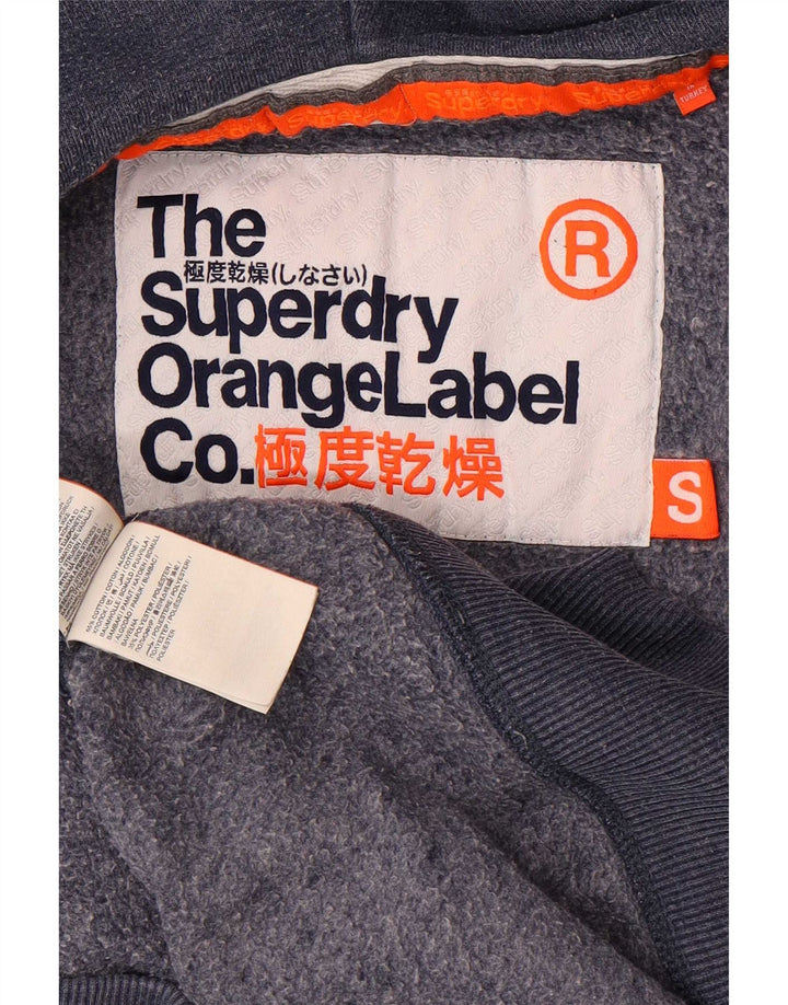 Superdry Hættetrøje med lynlås til mænd, lille blå bomuld