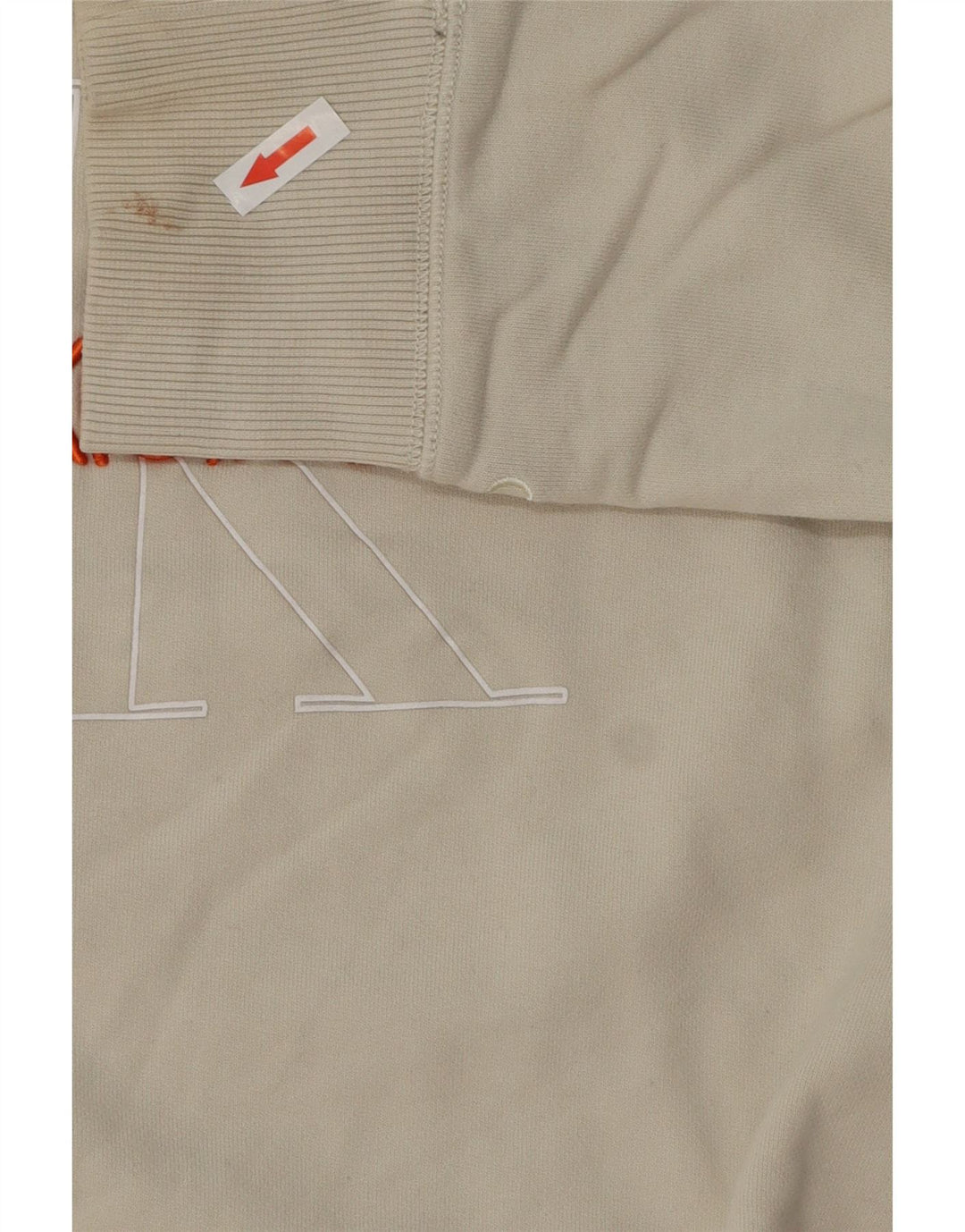 Calvin Klein Jeans Herre grafisk sweatshirt Jumper Medium Off White Bomuld