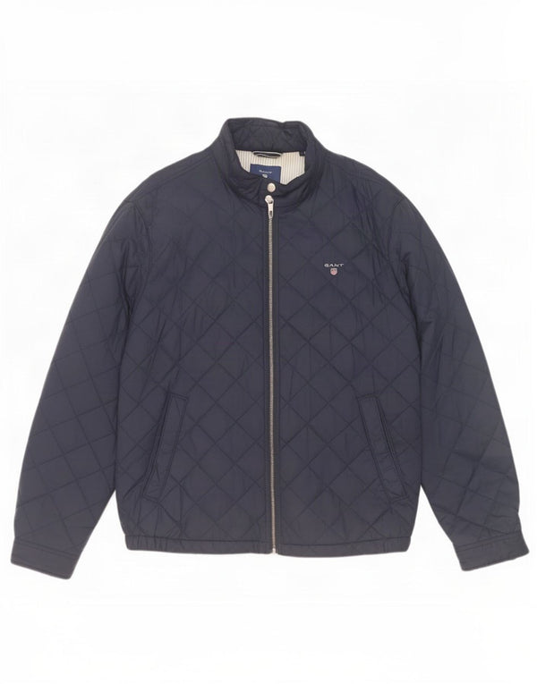 Gant Herre quiltet jakke UK 42 XL Marineblå polyamid