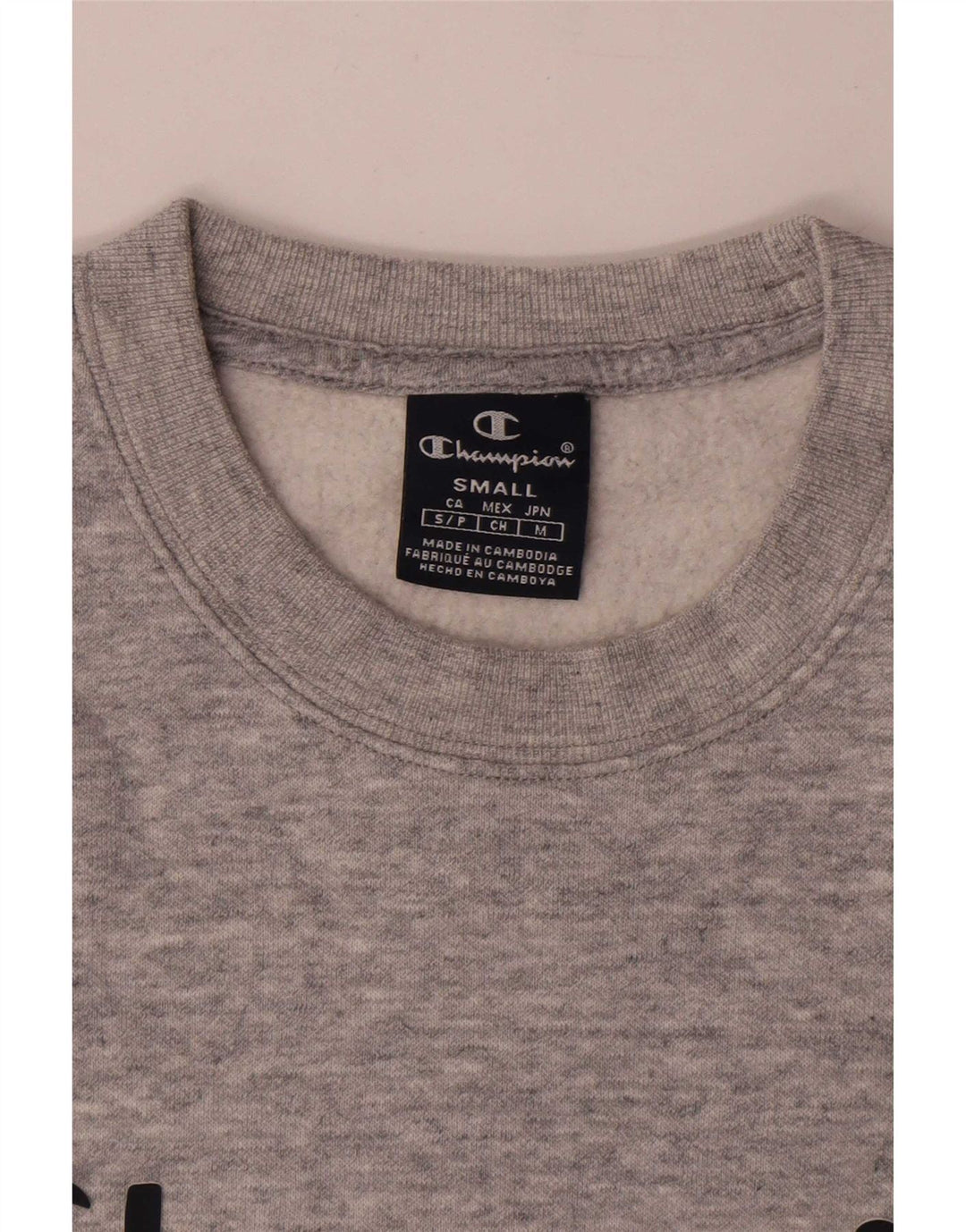 Champion Herre grafisk sweatshirt Jumper lille grå bomuld