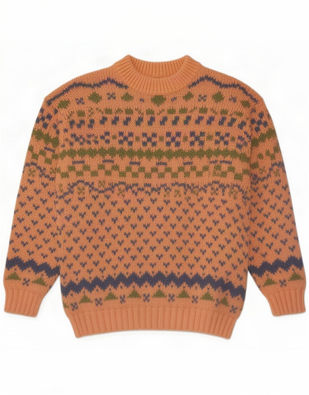 Chambers Sweater med rund hals til mænd Medium Pink Geometric