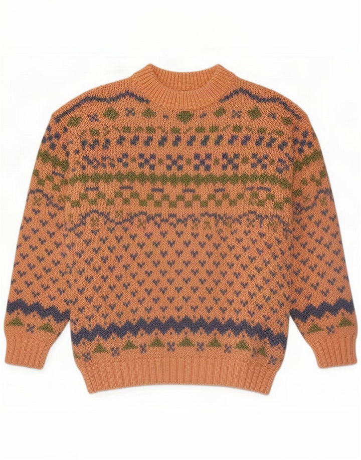Chambers Sweater med rund hals til mænd Medium Pink Geometric