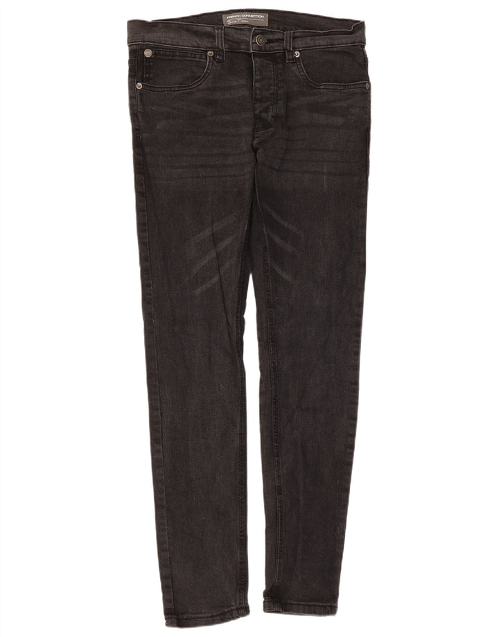 French Connection Skinny Jeans til mænd W32 L32 Sort bomuld