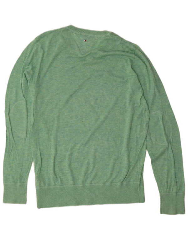 Tommy Hilfiger Boys V-hals sweater 15-16 år Grøn Bomuld