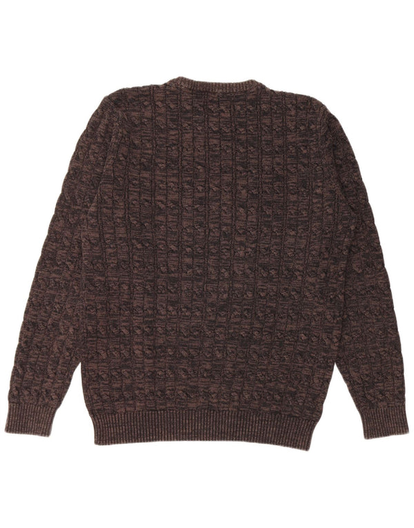 Petrol Industries Herre sweater med rund hals 2XL brun bomuld