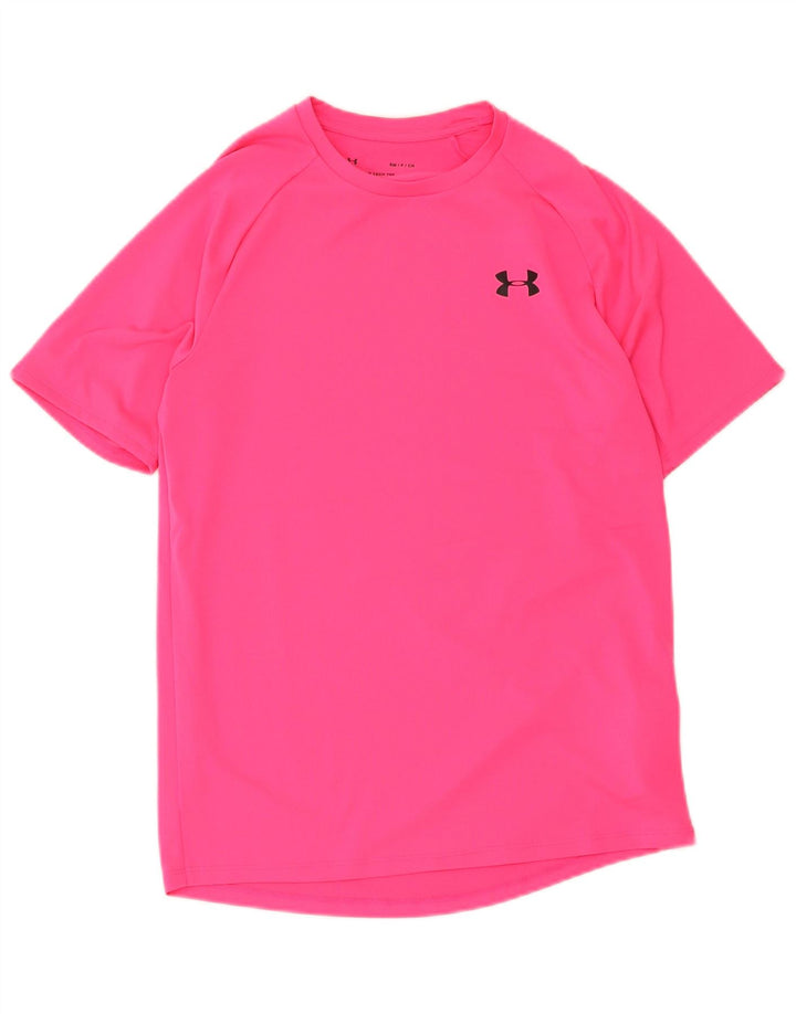 Under Armour Herre T-Shirt Top Lille Pink Polyester