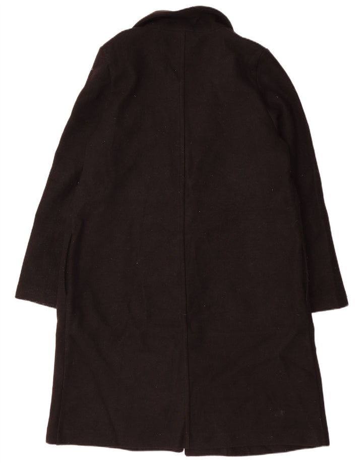 ZARA Åben overfrakke til kvinder UK 16 Stor sort polyester