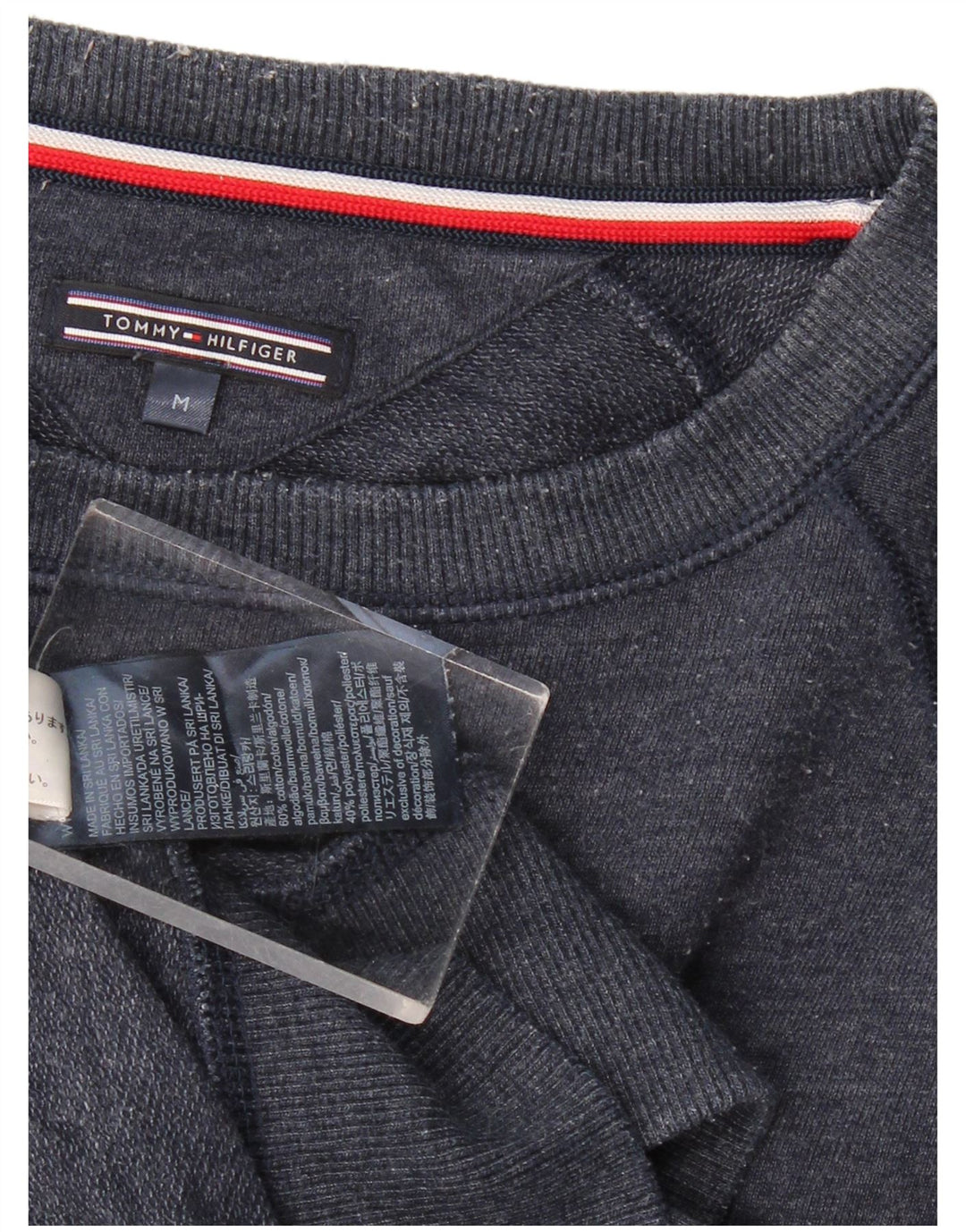 Tommy Hilfiger Herre Regular Fit Sweatshirt Jumper Medium Navyblå Bomuld