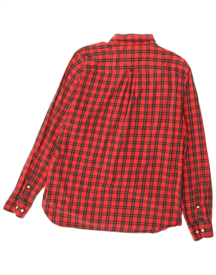 Superdry Flanelskjorte til mænd, stor rød ternet bomuld