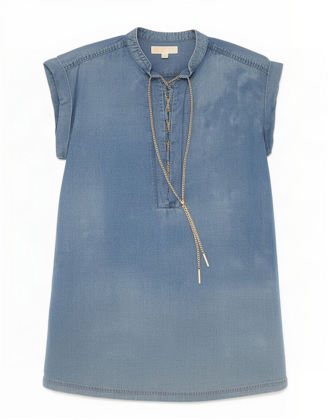 Michael Kors Dame Shift Dress UK 10 Small Blue Lyocell