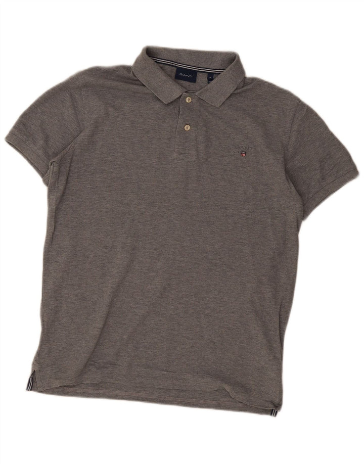 Gant herre poloshirt mellemgrå bomuld