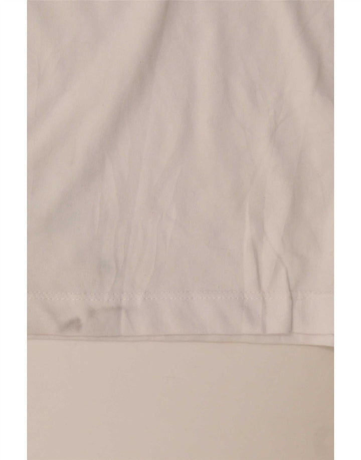 Nike Herre Dri Fit Grafisk T-Shirt Top Stor Hvid Bomuld