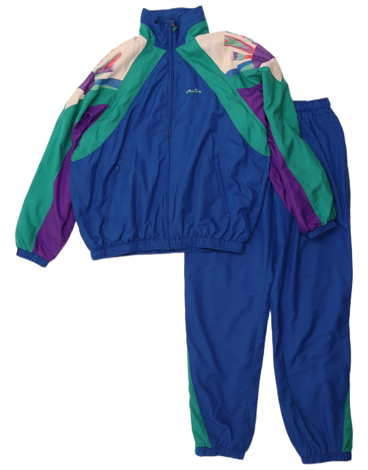 Ellesse Herre Loose Fit Full Tracksuit IT 48 Medium Blue Colourblock