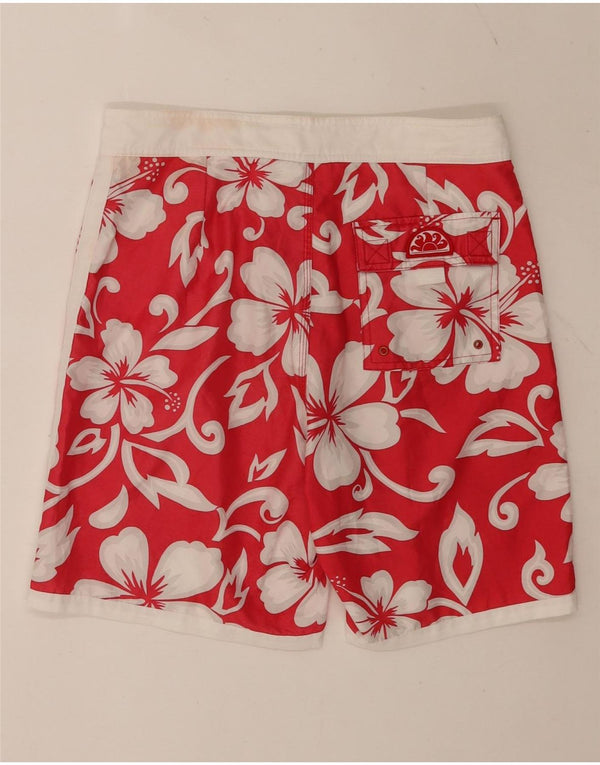 Sundek Herre badeshorts Medium rød blomstret polyester