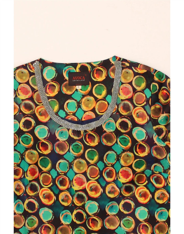 AVOCA ANTHOLOGY Womens Loose Fit Basic Dress US 0 XS Multicoloured Spotted Vintage Avoca Anthology and Second-Hand Avoca Anthology from Messina Hembry 