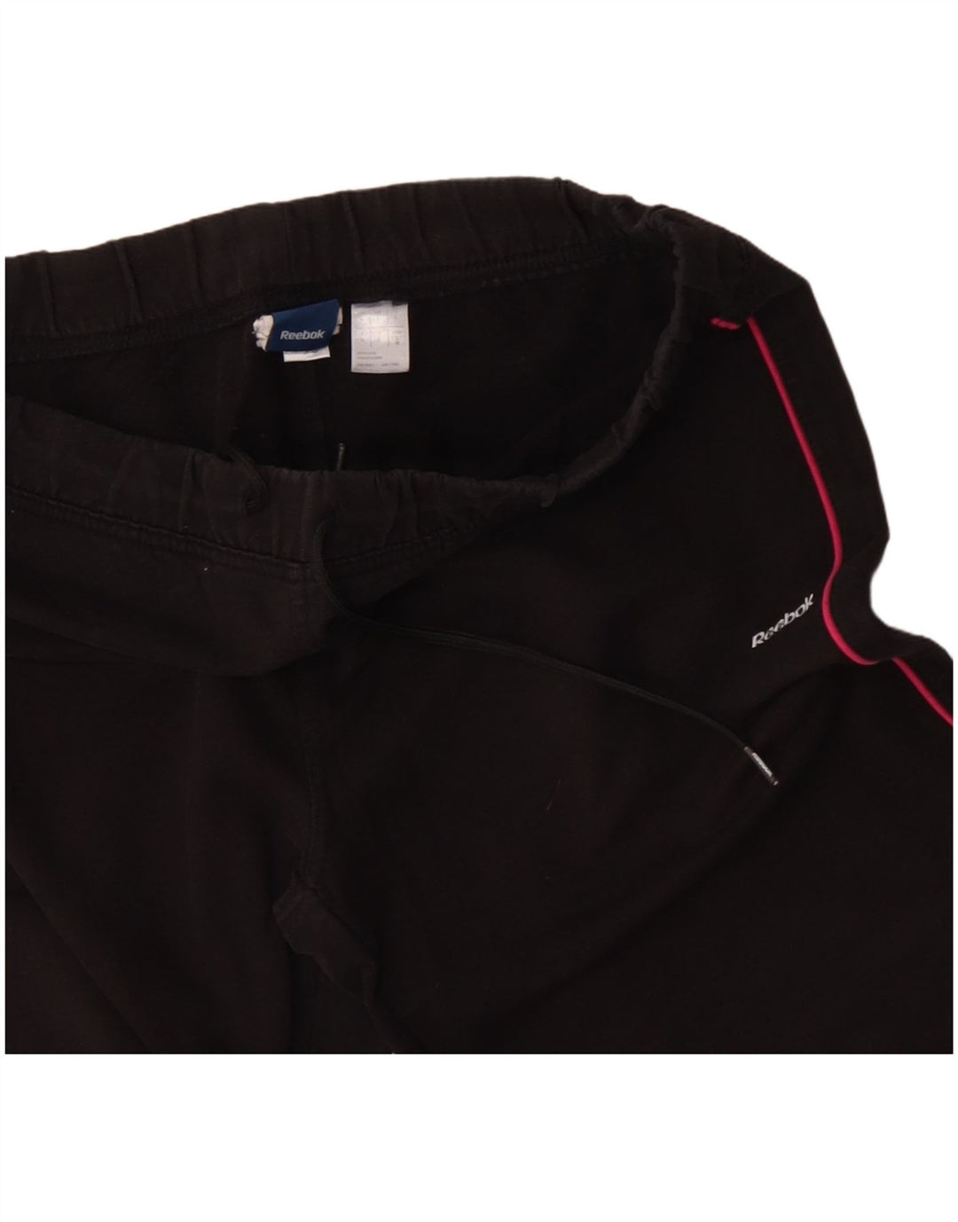 REEBOK Træningsdragtsbukser til kvinder UK 14 Stor sort polyester