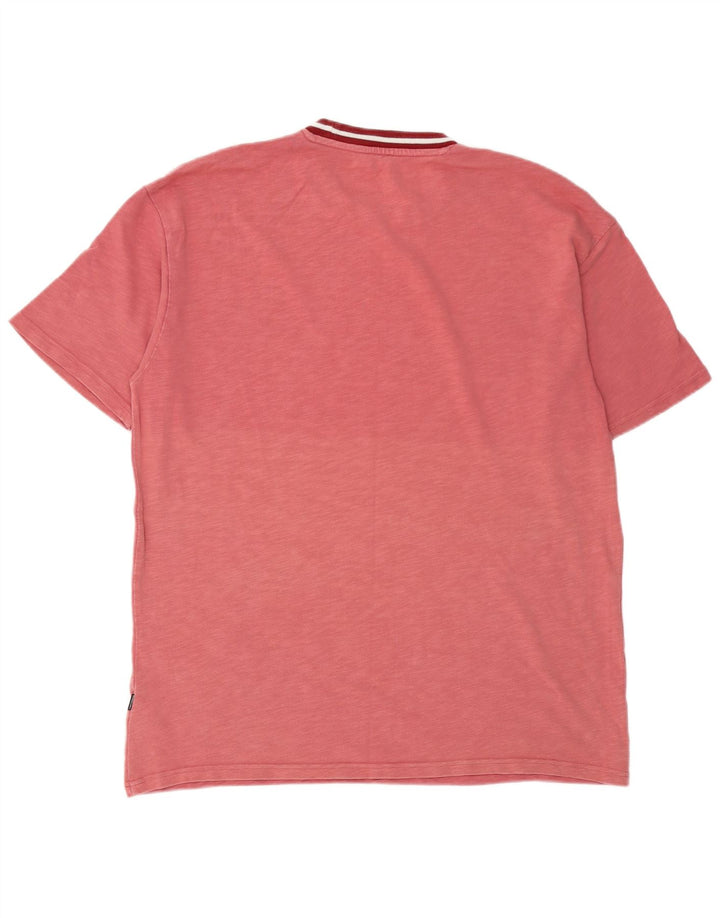 Converse Herre Oversized grafisk T-shirt Top Medium Bourgogne Flecked Bomuld