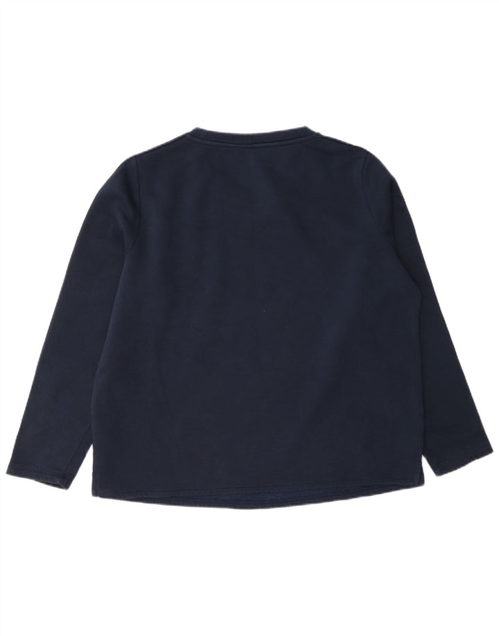 Marks & Spencer Dame Sweatshirt Jumper UK 12 Medium Navyblå Bomuld