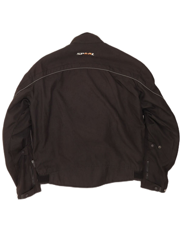 Spool Herre Racer Jacket UK 42 XL Sort Polyester