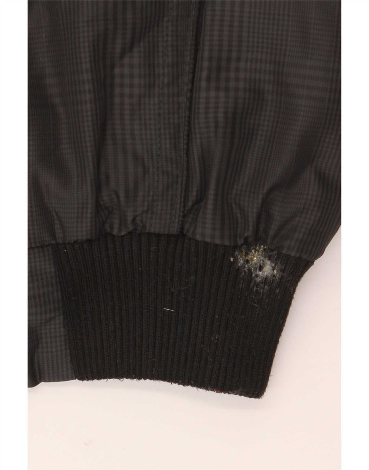 PEUTEREY Bomber polstret jakke til mænd IT 46 Small Grå Houndstooth Polyamid