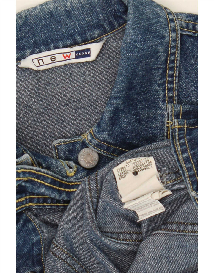 Ny Penny Womens Crop denimjakke UK 12 Medium Blue Cotton