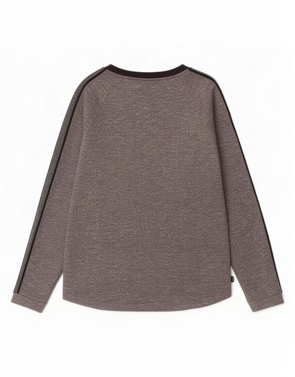 Maison Scotch Dame Sweatshirt Jumper Størrelse 2 Medium Grå Colourblock