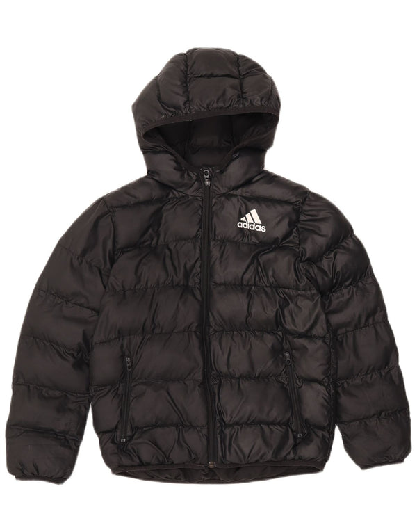 ADIDAS hættejakke til drenge 9-10 år sort polyester