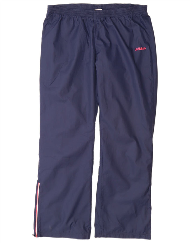 Adidas træningsdragt bukser til kvinder UK 18 XL marineblå polyester