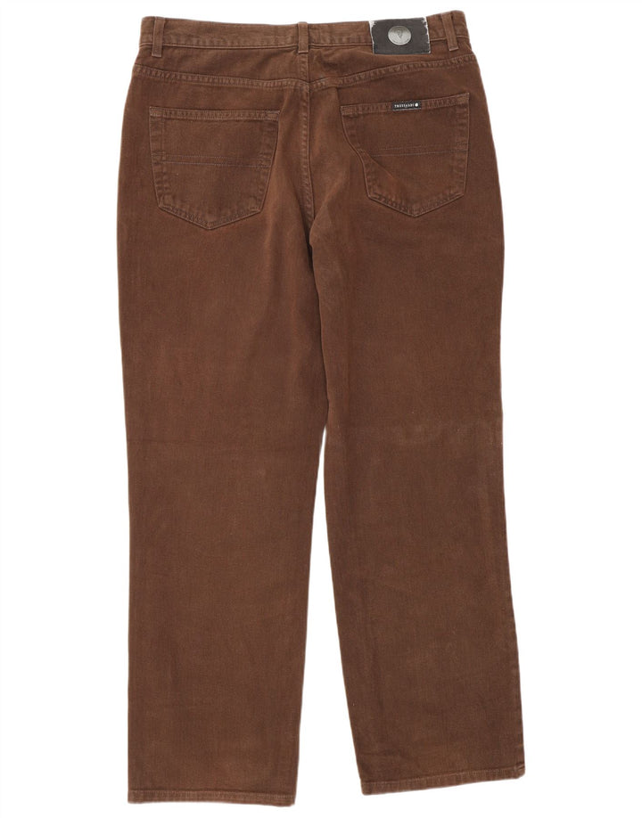 Trussardi Straight Jeans til mænd W34 L30 brun bomuld