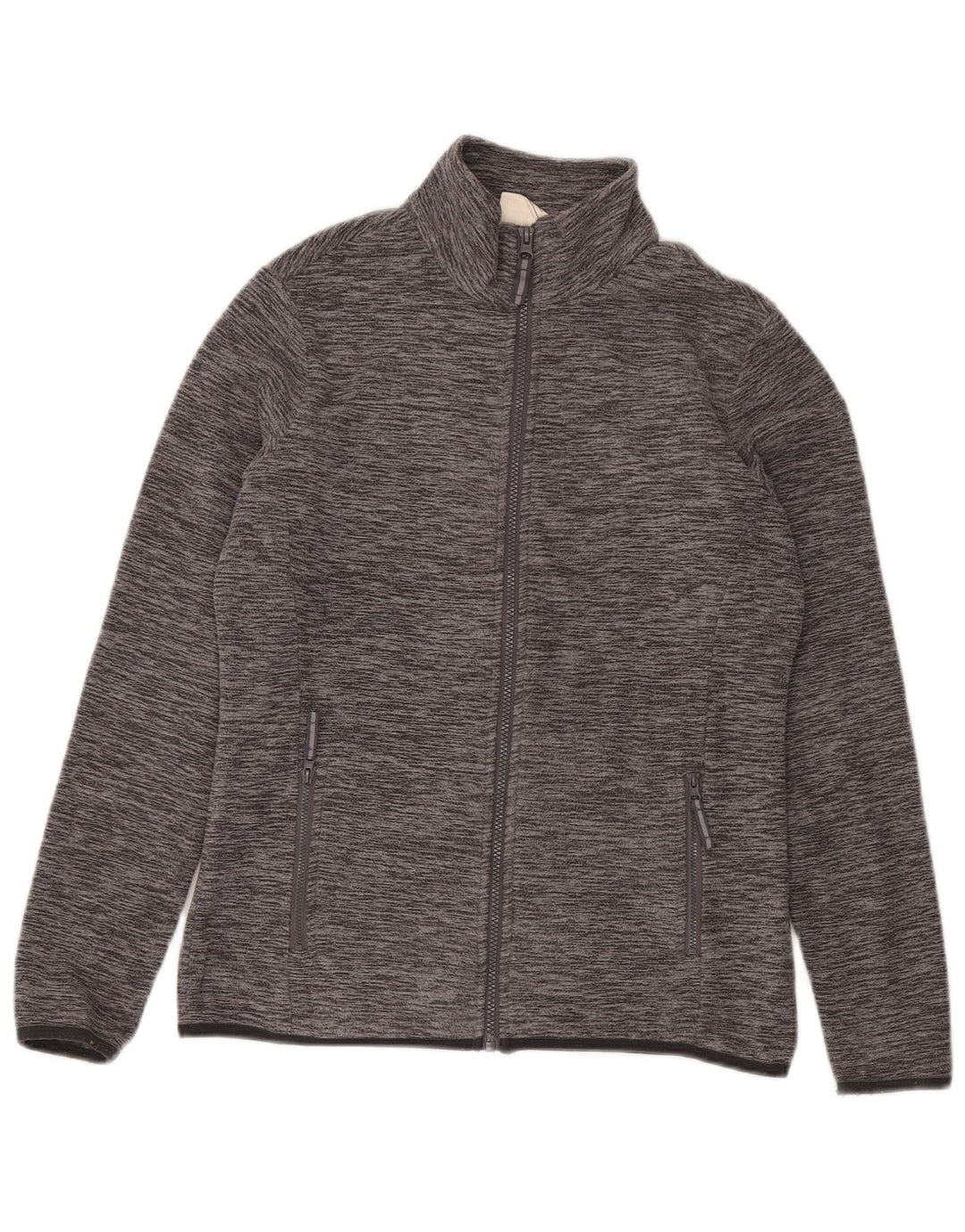 Mountain Warehouse Dame Oversized Fleecejakke UK 10 Small Grey Flecked