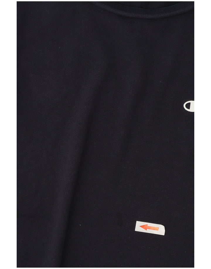 Champion Herre T-Shirt Top Medium Navy Blue