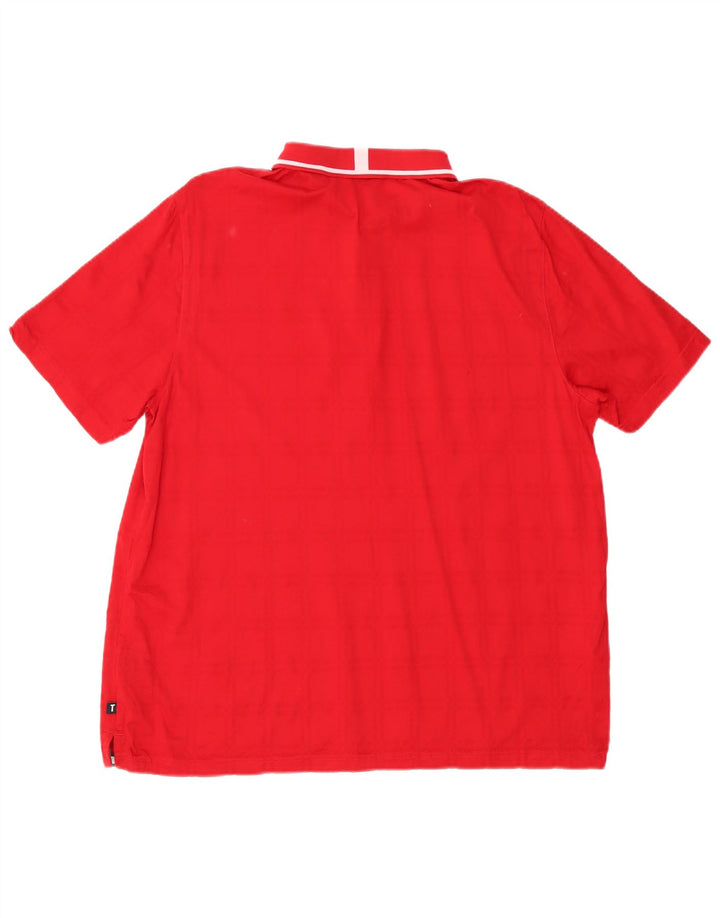 Ted Baker herre poloshirt str. 5 XL Rød bomuld