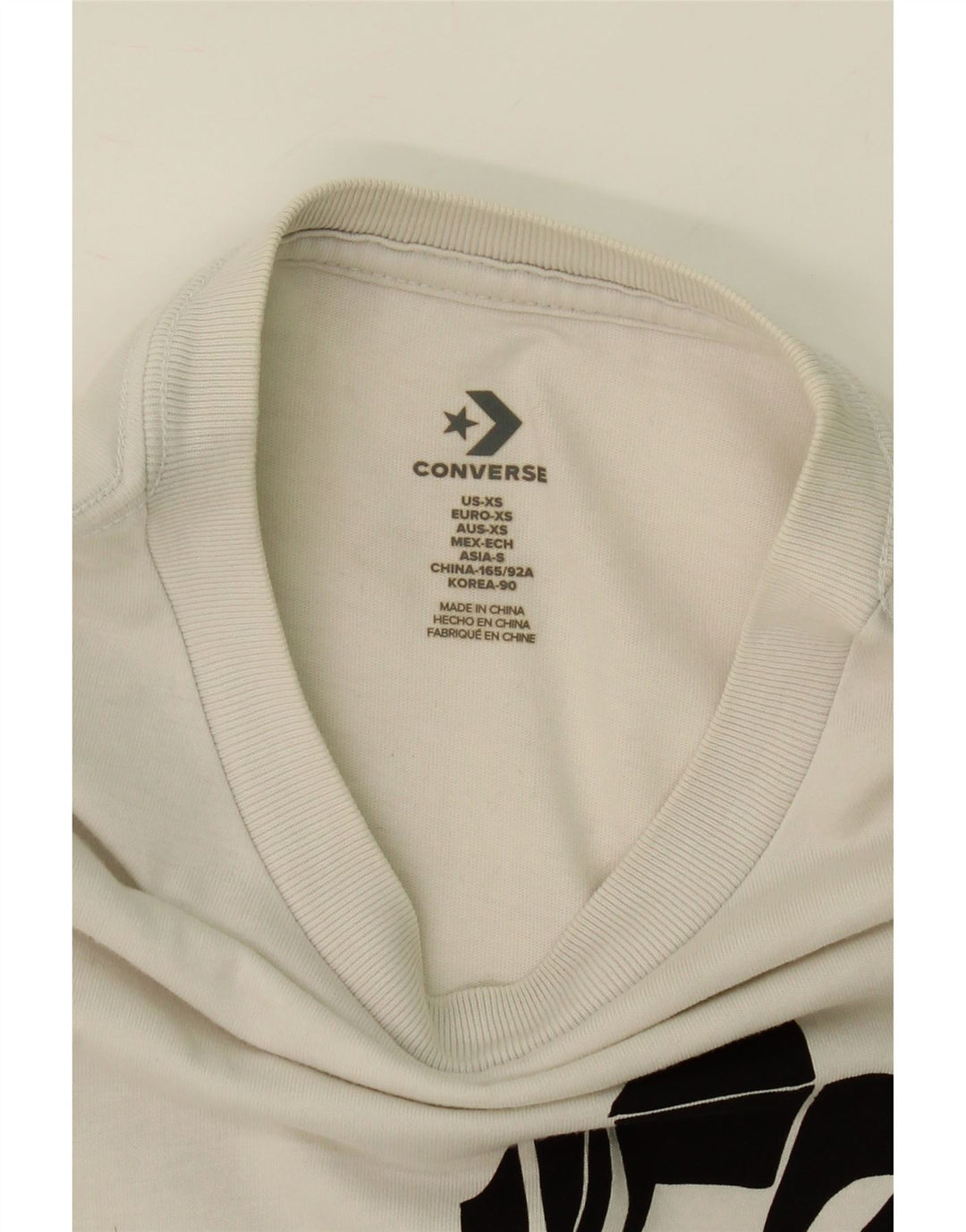 CONVERSE Mens Graphic T-Shirt Top XS White Cotton Vintage Converse and Second-Hand Converse from Messina Hembry 