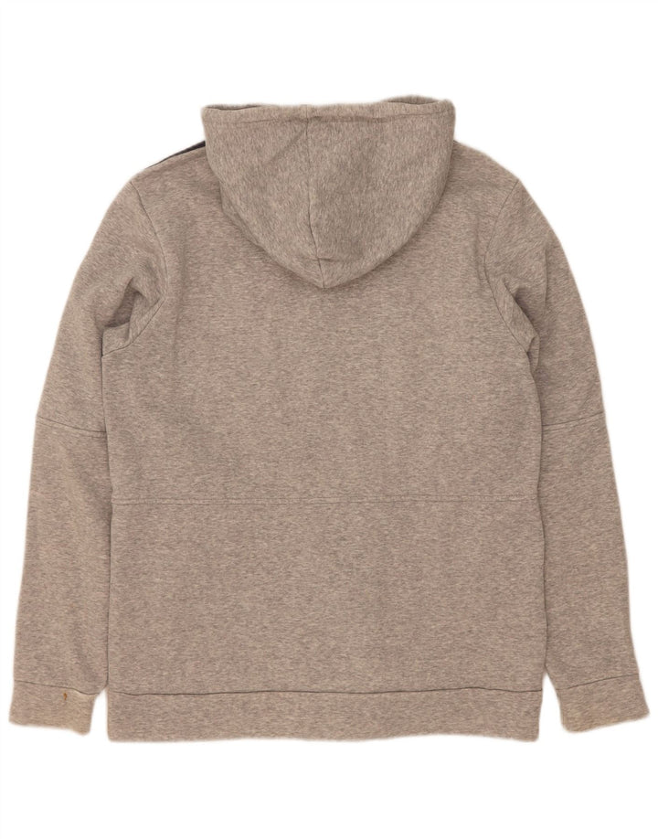 Adidas Herre 3D Arc Zip Hoodie Sweater Medium Grey Bomuld