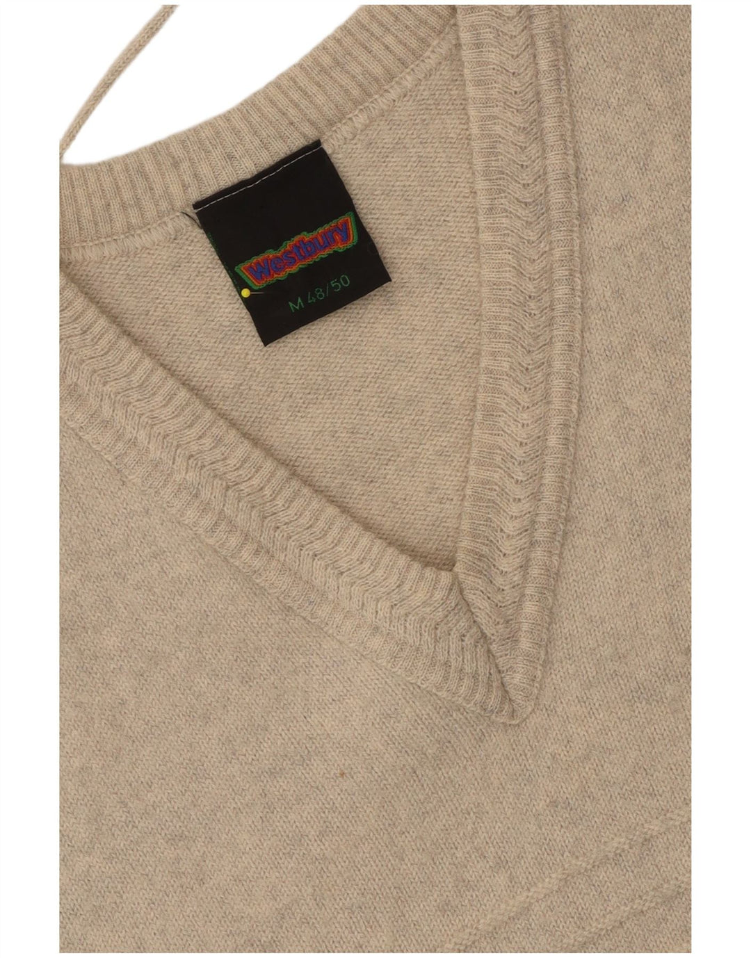 WESTBURY Herrevest Tank Top IT 48/50 Medium Beige Flecked Wool