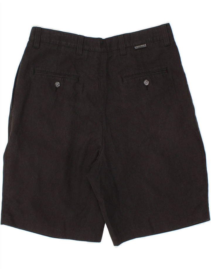 DOCKERS Mens Pegged Chino Shorts W33 Medium  Black Polyester Vintage Dockers and Second-Hand Dockers from Messina Hembry 