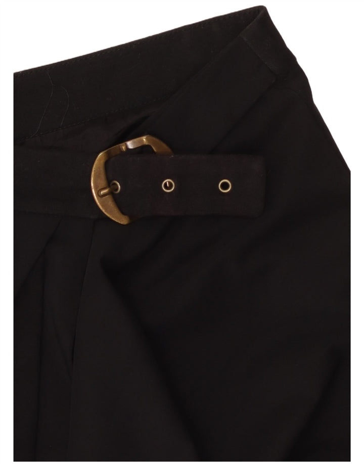 ANGELA MELE Wrap-nederdel til kvinder IT 44 Medium W30 Sort Uld