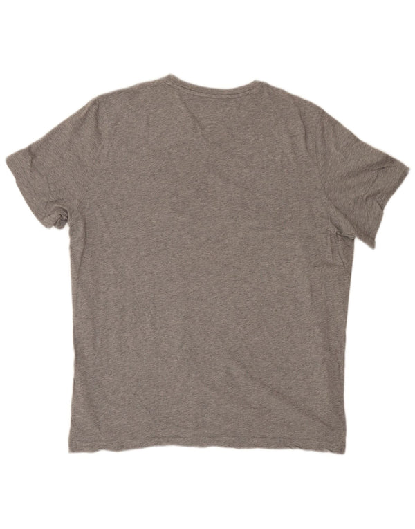 TOMMY HILFIGER T-shirt top til kvinder UK 20 2XL Grå bomuld