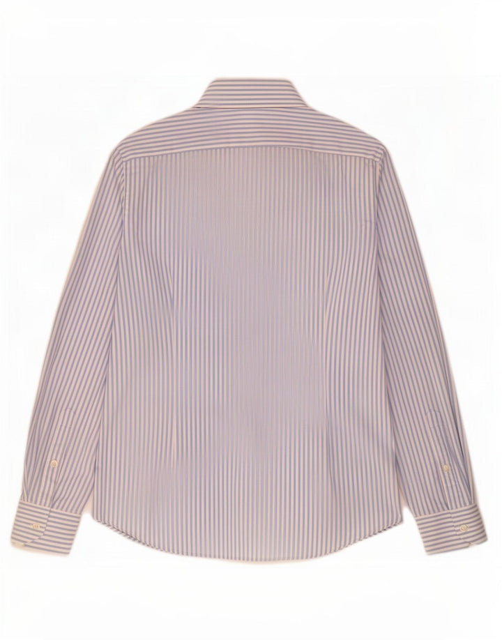 Benetton Herreskjorte Medium Blue Pinstripe