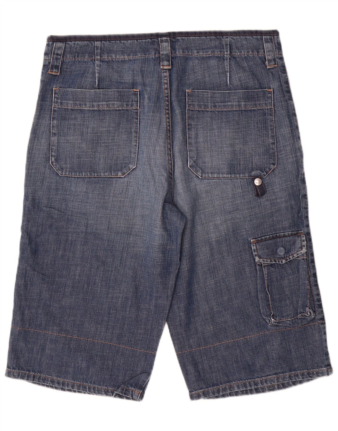 Sisley Herre Cargo Denim Shorts IT 48 Medium W34 Blå Bomuld