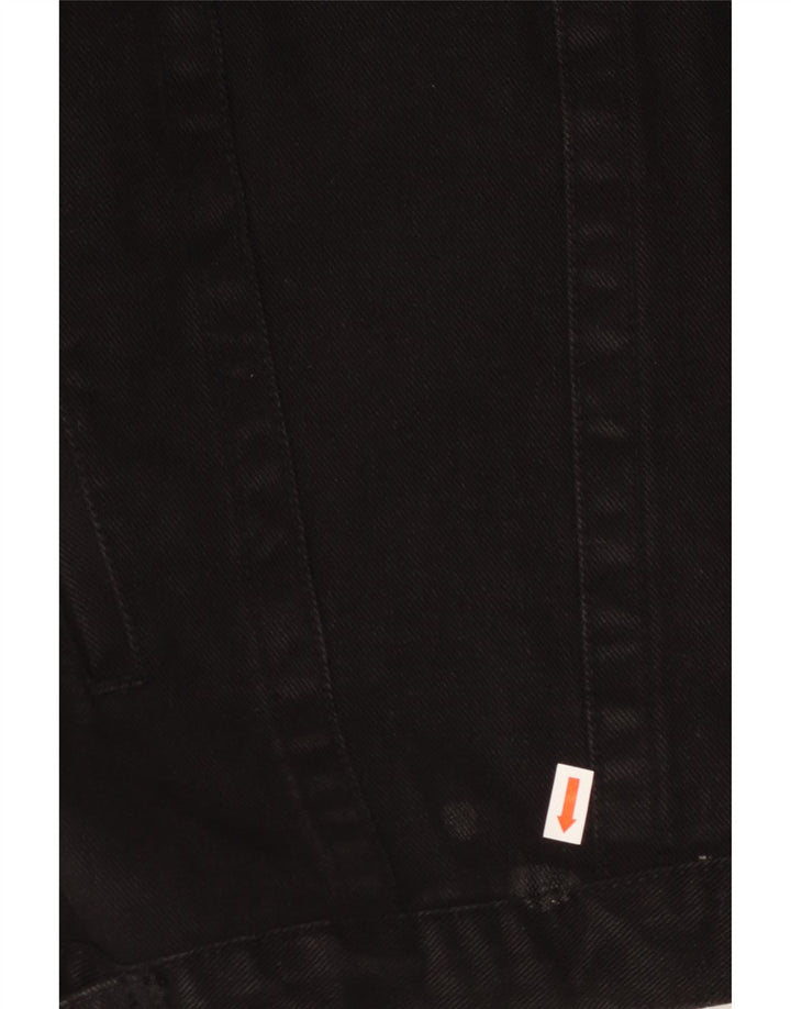 Pionier Herre denimjakke UK 44 2XL Sort Bomuld