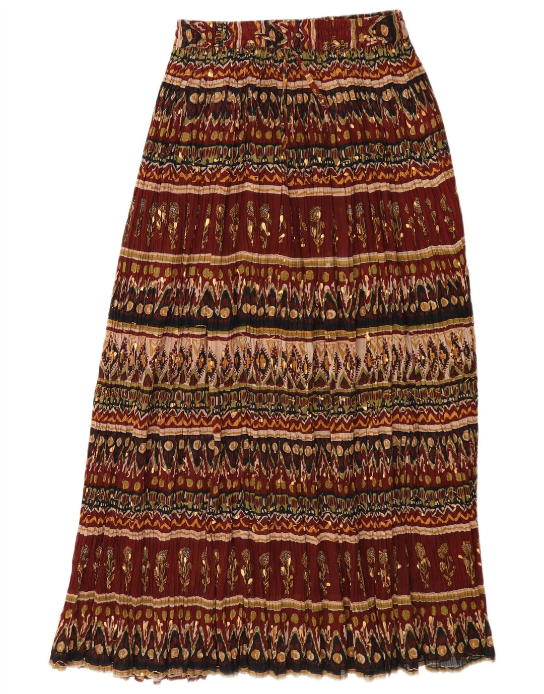 Broadway Dame Maxi Nederdel Medium W28 Burgundy Floral