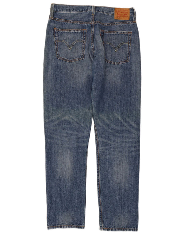 Levi's Dame 501 CT Distressed Straight Jeans W26 L30 Blå Bomuld