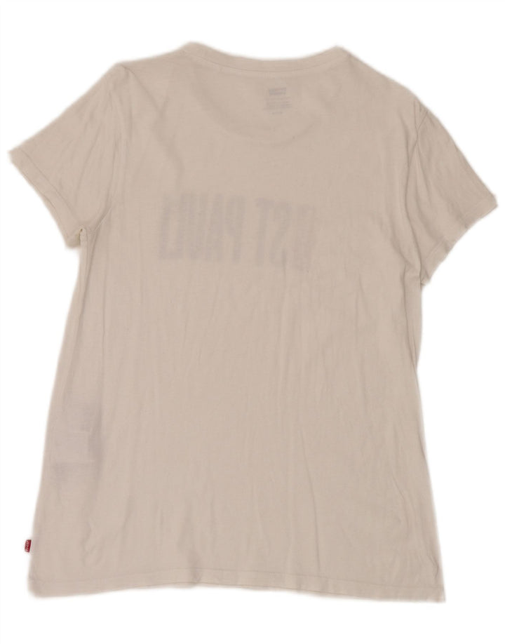 Levi's Herre grafisk T-shirt Top Lille hvid bomuld