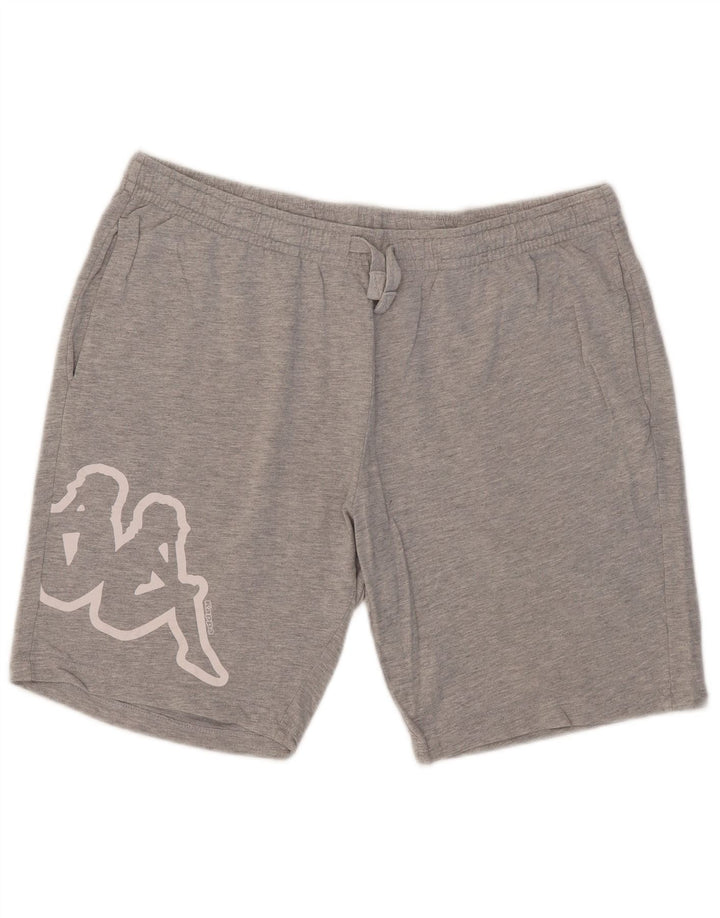 Kappa Herre grafiske sportsshorts XL grå bomuld