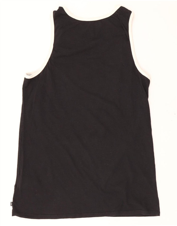 NIKE grafisk vest top lille sort bomuld til mænd