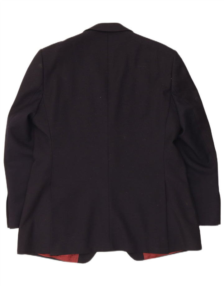 Magee Herre 2-knaps blazerjakke UK 44 Stor marineblå uld